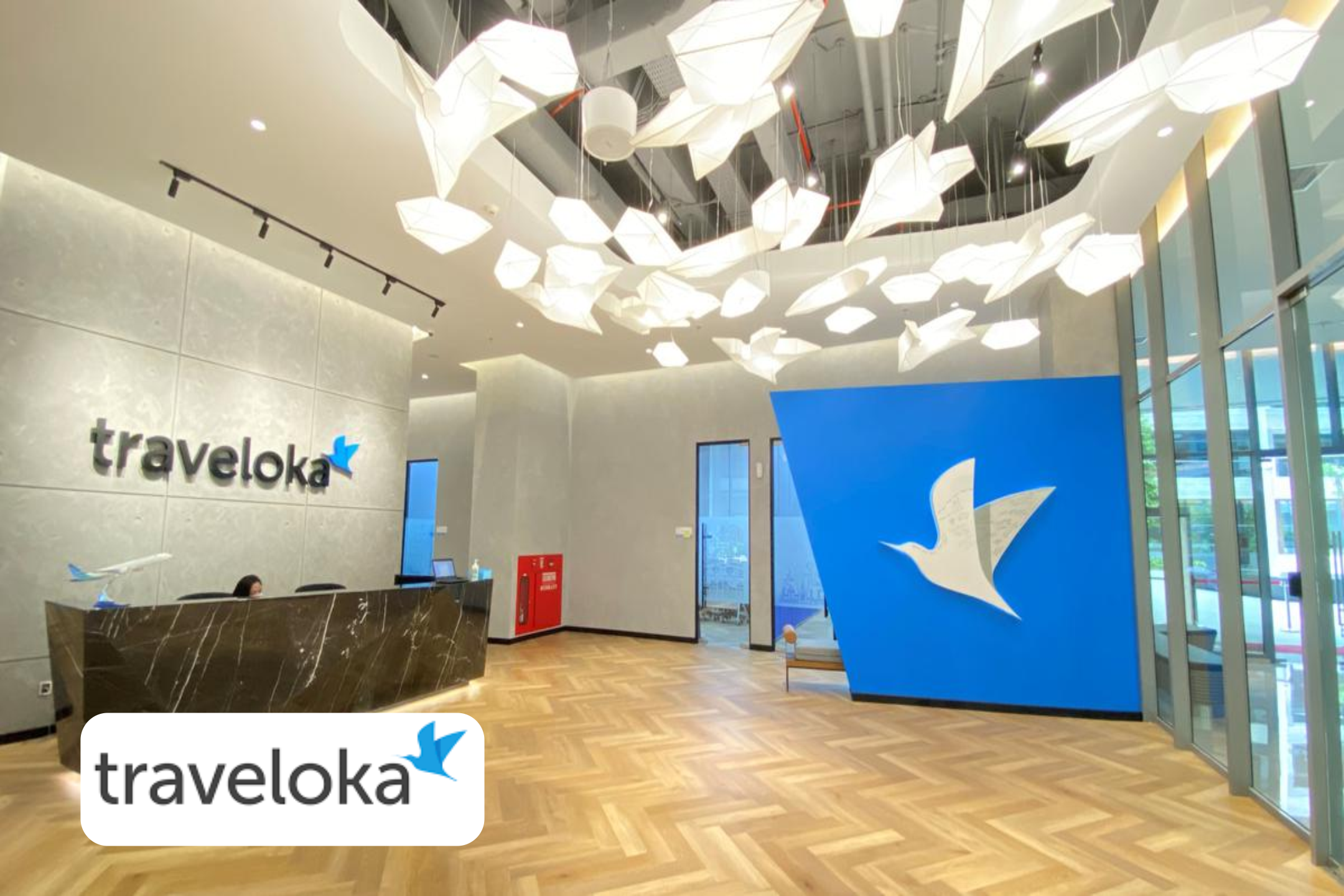 Design Interior Kantor traveloka Jakarta menggunakan Design Interior Minimalis Modern